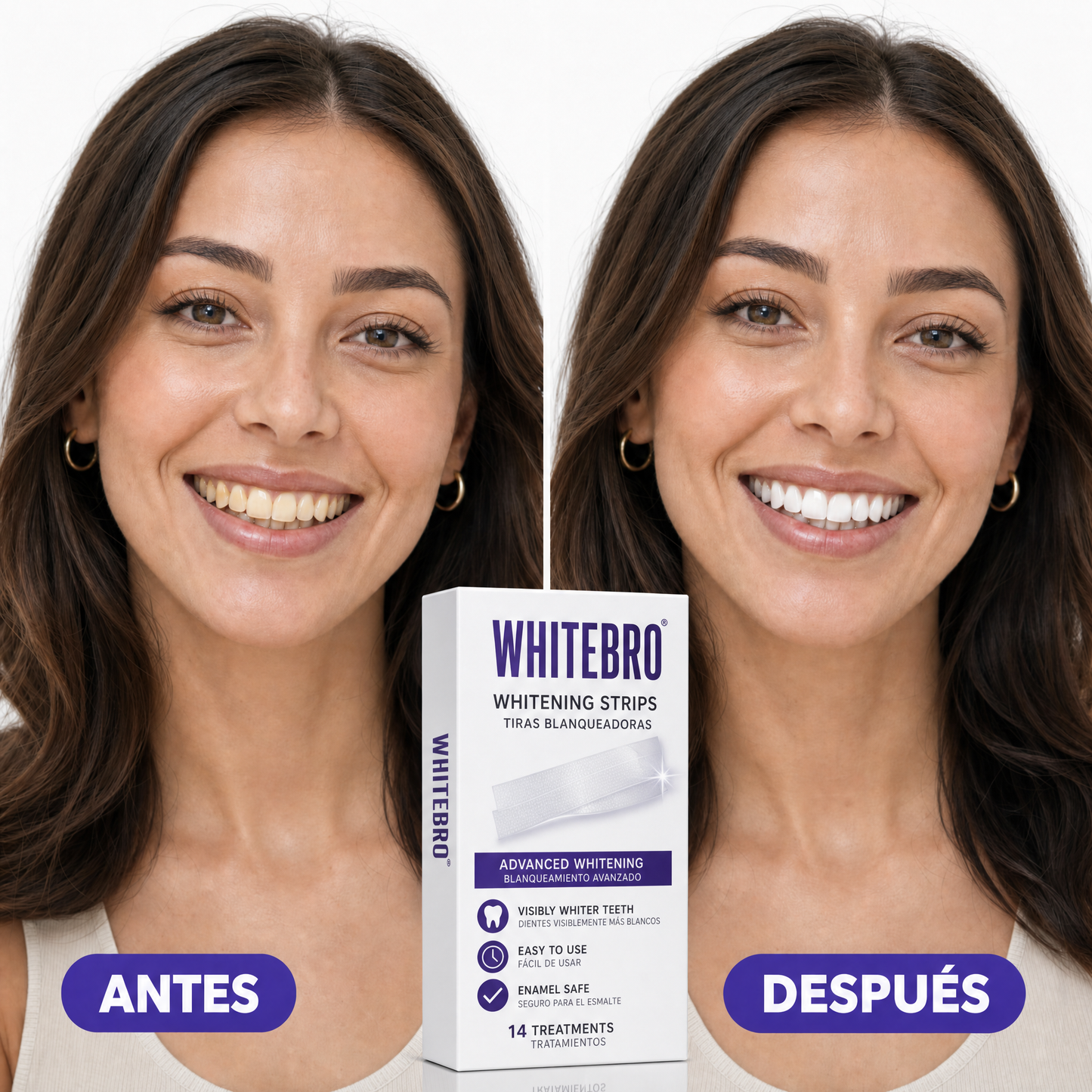 Doctora recomienda WHITEBRO Tiras